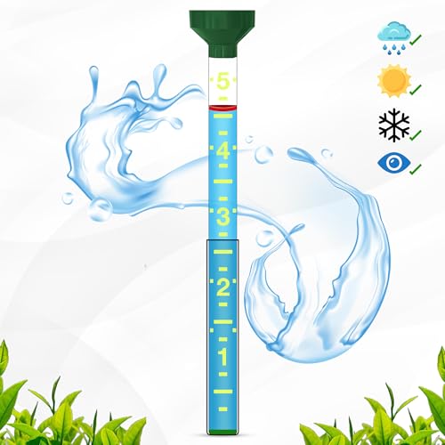 Headwind EZRead 26” Giant Professional Outdoor rain Gauge, USA Made Heavy Duty All Weather Freeze Proof mountable with Float, Hunter Green (820-0019) - color: Hunter Green, size: 26-Inch