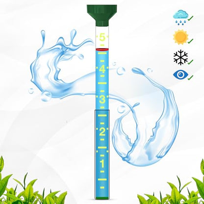 Headwind EZRead 26” Giant Professional Outdoor rain Gauge, USA Made Heavy Duty All Weather Freeze Proof mountable with Float, Hunter Green (820-0019) - color: Hunter Green, size: 26-Inch