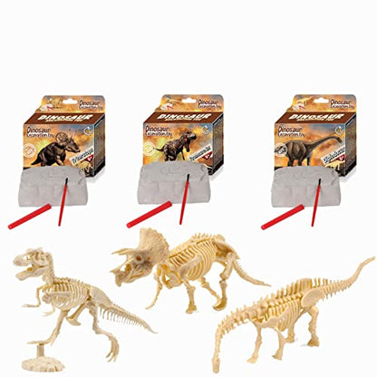 Dinosaur Excavation Kits for Kids,Dino Dig Kits T-Rex,Triceratops and Diplodocus,Dinosaur Fossil Excavation Kits,Children's Popular Science Education Toys - Dinosaur DIY Toys（Three-piece Suit）
