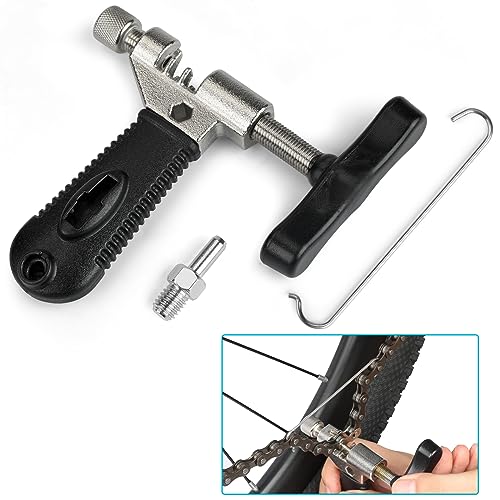 Bike Chain Repair Tool Kit with Link Pliers, Chain Breaker Splitter and 6 Pairs Missing Links for Shimano, SRAM and KMC Compatible 7-11 Speed and Single Speed Bicycle Chains
