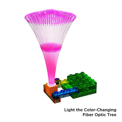E-Blox: Circuit Blox: BYO Flying Saucer - 4 Blocks Projects - Color Changing LED, Motor & Fan, Build Your Own, DIY STEM Bricks Toy, Kids Ages 8+