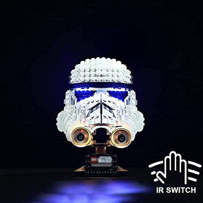 Kyglaring Led Light Set Compatible with Lego Star Wars Stormtrooper Helmet Building Kit-Led Lighting Kit for 75276 - The Bricks Model Not Included (Standard Version) - color: 75276 Standard