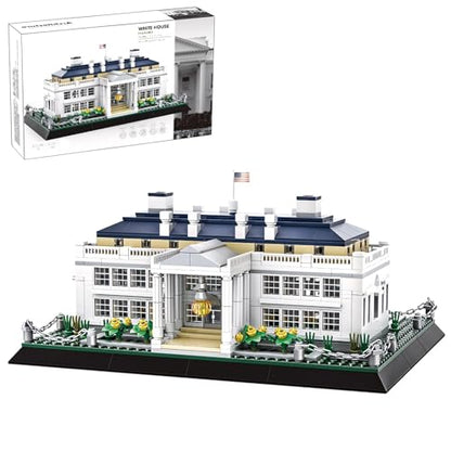 CAXIMSY White House Model Building Block Sets 895 Pieces Washington Famous Landmark Architecture Gifts for Adults - color: White House Architecture