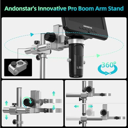 Andonstar AD246S-M Plus 2160P 7'' HDMI Soldering Digital Microscope - size: 7 Inch