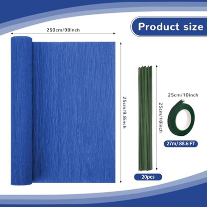 Crepe Paper Streamers 8 Rolls, 10 x 98Inch 8 Memphis Colors - color: Memphis
