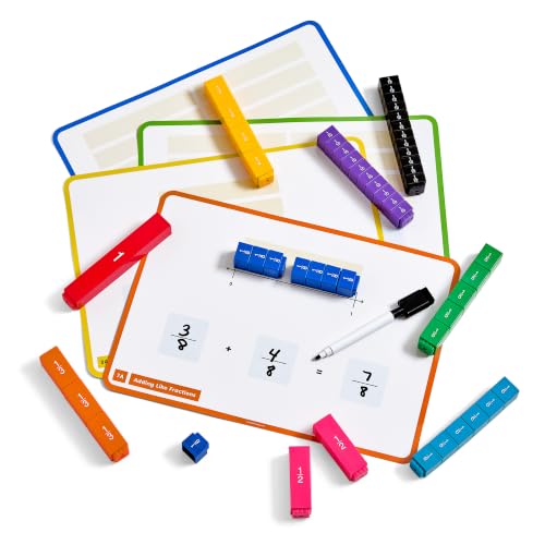 hand2mind Fraction Tower Cubes Activity Set, Fraction Manipulatives