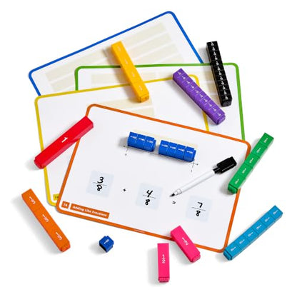 hand2mind Fraction Tower Cubes Activity Set, Fraction Manipulatives