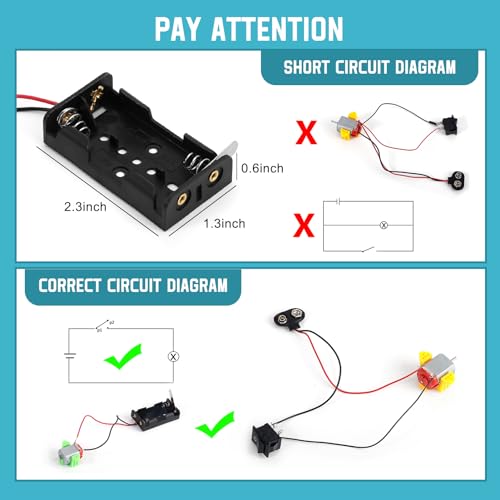 Sntieecr 276PCS DC Motor Kit, Mini Electric Circuit Kit - style: 276 x Electric Circuit Kit