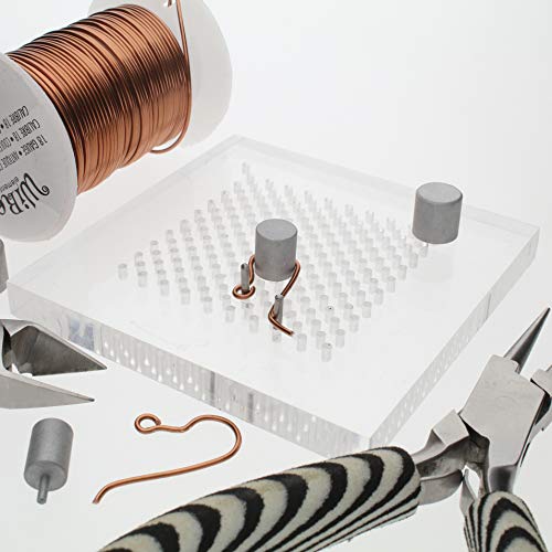 The Beadsmith Wig Jig Delphi Pegs – Wire Elements Small Sizes, 6 Pieces, Nylon with Metal Pins, 3/16, 1/4, 5/16, 3/8, 7/16 & 1/2 Inch Sizes - Used for Making Wire Components & Jewelry Designs - size: Small Pegs, 6 pcs