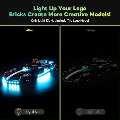 Kyglaring LED Light Kit Compatible with Lego 77244 Set, Lighting Accessories for F1 W15 Car, Lights Only (Model Not Included), Classic Version. - color: 77245