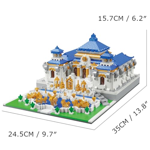 Old Summer Palace Micro Brick Building Set (5372 Pieces) – Landmark Model Chinese Imperial Garden Architecture Educational Toy Gift for Kids and Adults - color: Old Summer Palace