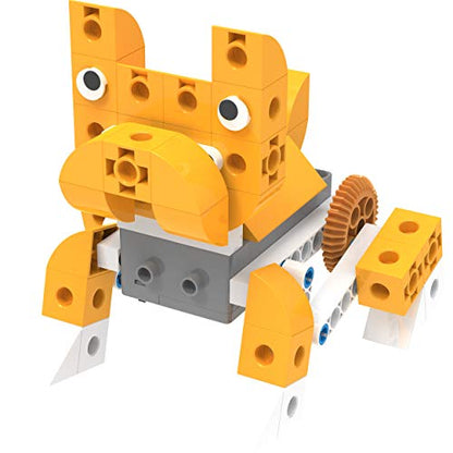 Thames & Kosmos Kids First Robot Pet Shop: Owls, French Bulldogs, Sloths & More! STEM Experiment Kit for Young Engineers | Build 8 Motorized Robots of Cute Animals | Play & Learn with Storybook Manual - style: Robot Pet Shop