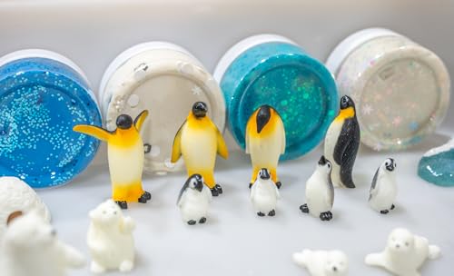 Winter Playdough Kit - Arctic Animals & Snowflakes - style: Winter Playdough Kit