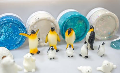 Winter Playdough Kit - Arctic Animals & Snowflakes - style: Winter Playdough Kit