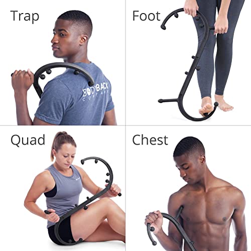Body Back Buddy Classic Back Massager & Neck Massager for Pain Relief Black - color: Black, size: Classic Bundle