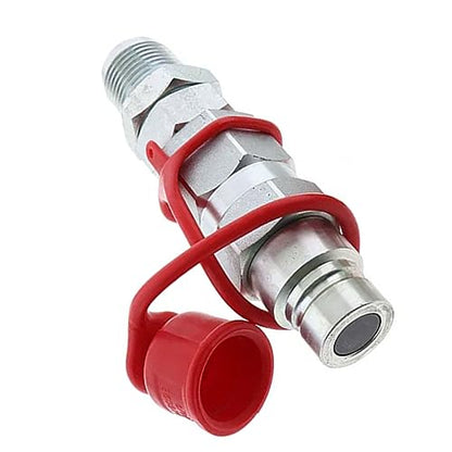 Male Female Hydraulic Quick Coupler Kit AT312876 KV11305 Compatible with John Deere 310G 240 110 210K 324J 323D CT322