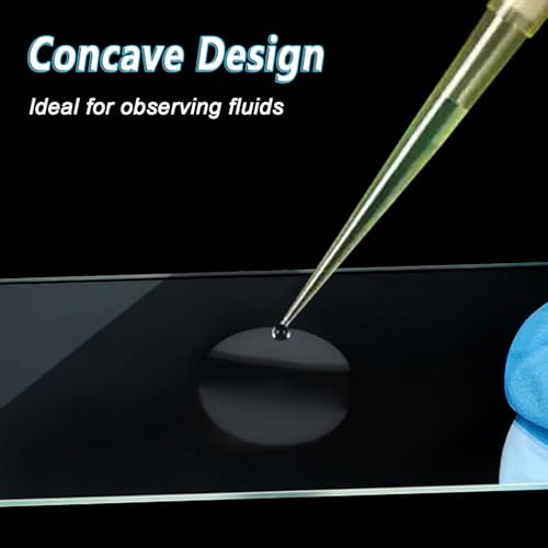 Concave Microscope Slides, 50 Pack Single Depression Glass Slides