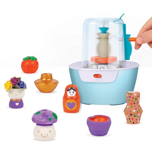 Make It Real: Mini Pottery Studio Deluxe Set - DIY All-in-1 Sculpting Craft Kit, All Skill Levels, Miniature Clay Projects, Kids Girls & Tweens Age 8+ - style: Deluxe