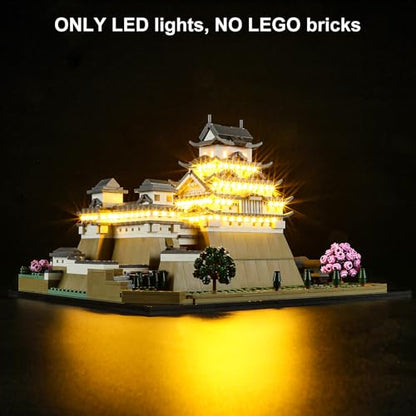 Vaodest LED Light for Lego Architecture 21060 Himeji Castle Set,Design and Configuration Compatible with Lego 21060 Model(LED Light Only, Not Building Block Kit) - style: 21060 Himeji Castle