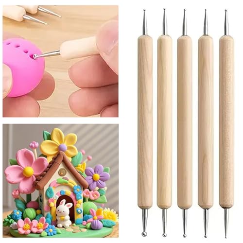 30Pcs Clay & Pottery Tools Kit, Polymer Clay Sculpting Tools for Air Dry Clay, Multi-Function Clay Modeling, Carving, Shaping & Smoothing Tool for Pottery, Polymer Clay, Air Dry Clay & DIY Crafts - color: 30Pcs