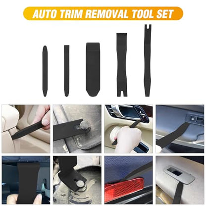 GOOACC 6PCS Auto Trim Removal Tool Kit No-Scratch - color: Black, size: 6PCS Trim Removal