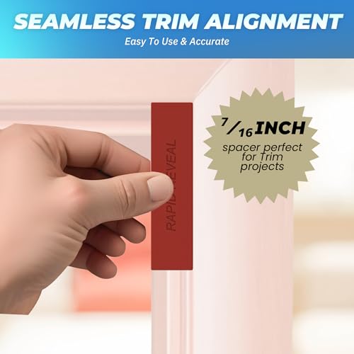 Supply Sons - Rapid Reveal Trim Tool - 7/16" Trim Gauge - Door Reveal Marking Tool - Durable Plastic - Accurate Jamb Marking - Finish Carpentry & Woodworking Tool - Made in The USA (7/16 Inch Spacer) - size: 7/16 Inch