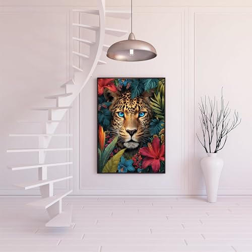 TOPCLTV Animal Diamond Art Kits for Adults,5D Leopard Diamond Painting Kits - color: HS003-1