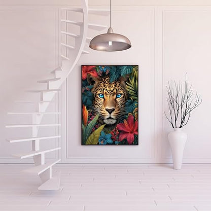 TOPCLTV Animal Diamond Art Kits for Adults,5D Leopard Diamond Painting Kits - color: HS003-1