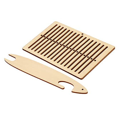 TOPINCN Tapestry Weaving Kit, Wooden 2 Piece Beginner Set