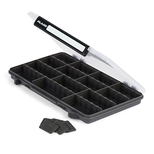 Plano StowAway 3700 Thin Stow Tackle Box, with Corrosion-Preventive Rustricor, Single Latch Design, Transparent DuraView Lid, Stackable Storage for Fishing Bait, Lures and Gear - size: 3700 Thin, style: New Model