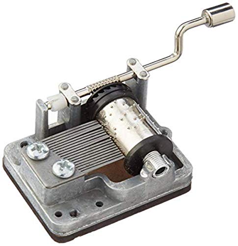 Kikkerland Happy Birthday Crank Music Box,Silver - style: Happy Birthday