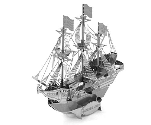 Metal Earth 3D Metal Model - Golden Hind Ship - color: Multicolored