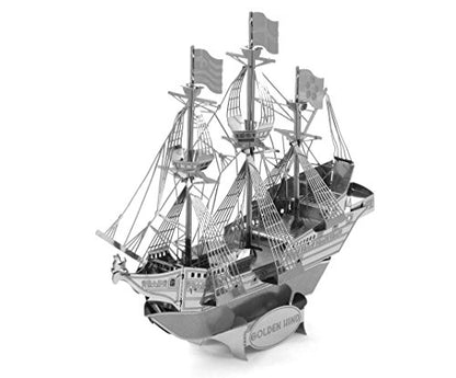 Metal Earth 3D Metal Model - Golden Hind Ship - color: Multicolored