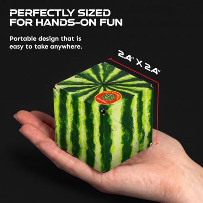 Shashibo DODECA Magnetic Puzzle Cube, Stress Relief Fidget Toy - color: Hyper Melon, size: DODECA