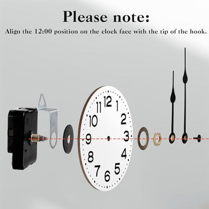 Roymnie Clock Mechanism Replacement Battery Operated Silent Short Shaft Kit - size: 12 mm