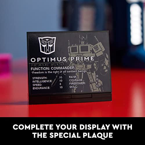 LEGO Icons Optimus Prime 10302 Transformers Figure Set, Collectible Transforming 2-in-1 Robot and Truck Model Building Kit for Adults, Perfect for Display or Play - style: FrustrationFree Packaging