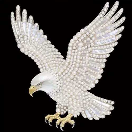 BSNRCH Diamond Art Kits for Adults, Eagle Special Shape Diamond Painting Kit, Easy DIY Gem Art Craft for Beginners, 5D Rhinestone Crystal Paintings for Gift Home Wall Decor, 12x12 inch - color: Eagle