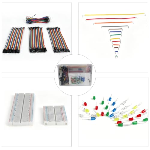 Solderless Breadboard & Jumper Wires Kit for Arduino Projects