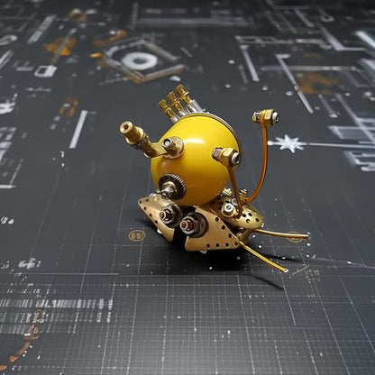 Steampunk Snail Metal Model Kit – 160+ Pcs DIY 3D Mechanical Insect Puzzle Screw Only Assembly Home Office Decor Gift for Father Husband Collectors (Snail-Y) - style: Snail-Y
