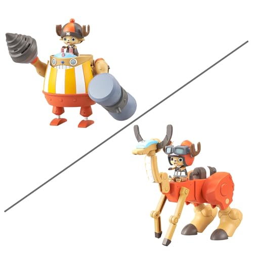 Bandai Hobby - One Piece - Chopper Robo Super 4 & 5 (Kung Fu Tracer & Walk Hopper) Model Kit - color: Chopper Robo Super 4 & 5 (Kung Fu Tracer & Walk Hopper)