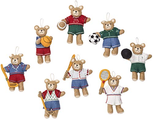 Bucilla Sports Bears Felt & Sequin Kit (86988E) - style: Sports Bears