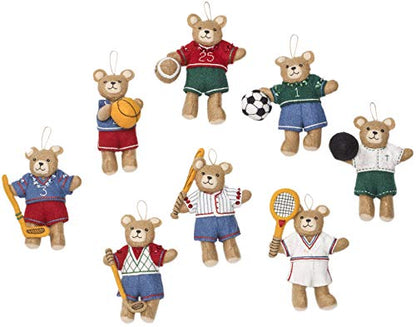 Bucilla Sports Bears Felt & Sequin Kit (86988E) - style: Sports Bears