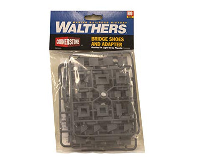 Walthers Cornerstone HO Scale Bridge Shoes & Adapters Assortment - Kit Train Collectable Train - style: Bridge Shoes and Adapters Assortment