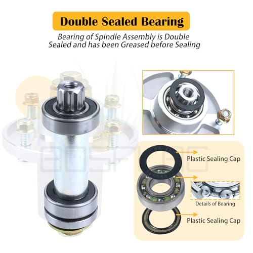 3 Pack 607418 Spindle Assembly for Hustler Raptor SD 54 Tune Up Kit - size: 3x601804H