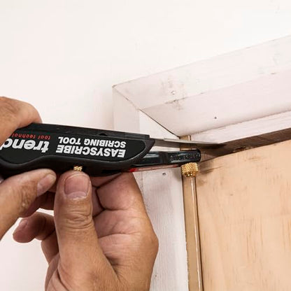 Trend EasyScribe Scribing Tool, Accurate Scribing Solution for Carpenters, Joiners, Tilers, Kitchen & Shop Fitters, E/SCRIBE, Black