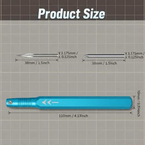 2-Piece Model Scriber Set, Scribing Needle & Triangular Scraper