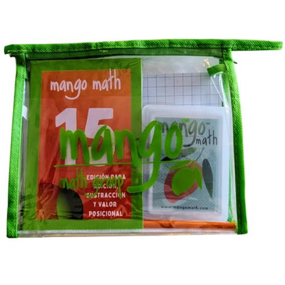 MANGO Math 15® - Math Flash Cards - Educational Math Games for Kids - Addition, Subtraction, Place Value Play & Learning Kit -2nd 3rd 4th Grades - Kids 6-12 - Set of 15 Games - Spanish Version - size: Spanish Version, style: Addition Subtraction