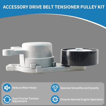 38485 Engine Belt Tensioner Serpentine Belt Drive Kit - size: 90K-38485C