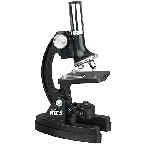 AmScope KE-8Q8Q-VVLY Microscope Kit, LED and Mirror Illumination, 1200X - color: Black, size: 12.99 x 9.84 x 6.69 inches