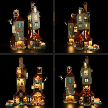 LIGHTAILING Light for Lego-76437 The Burrow Collectors' Edition - Led Lighting Kit Compatible with Lego Building Blocks Model - NOT Included The Model Set - style: (Only Light) 76437 The Burrow – Collectors' Edition